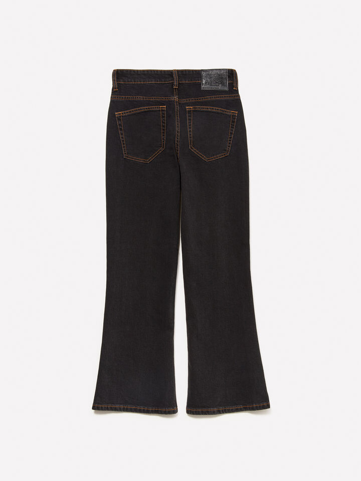 Black bootcut jeans - mid season sale women - Black | Sisley image number 6